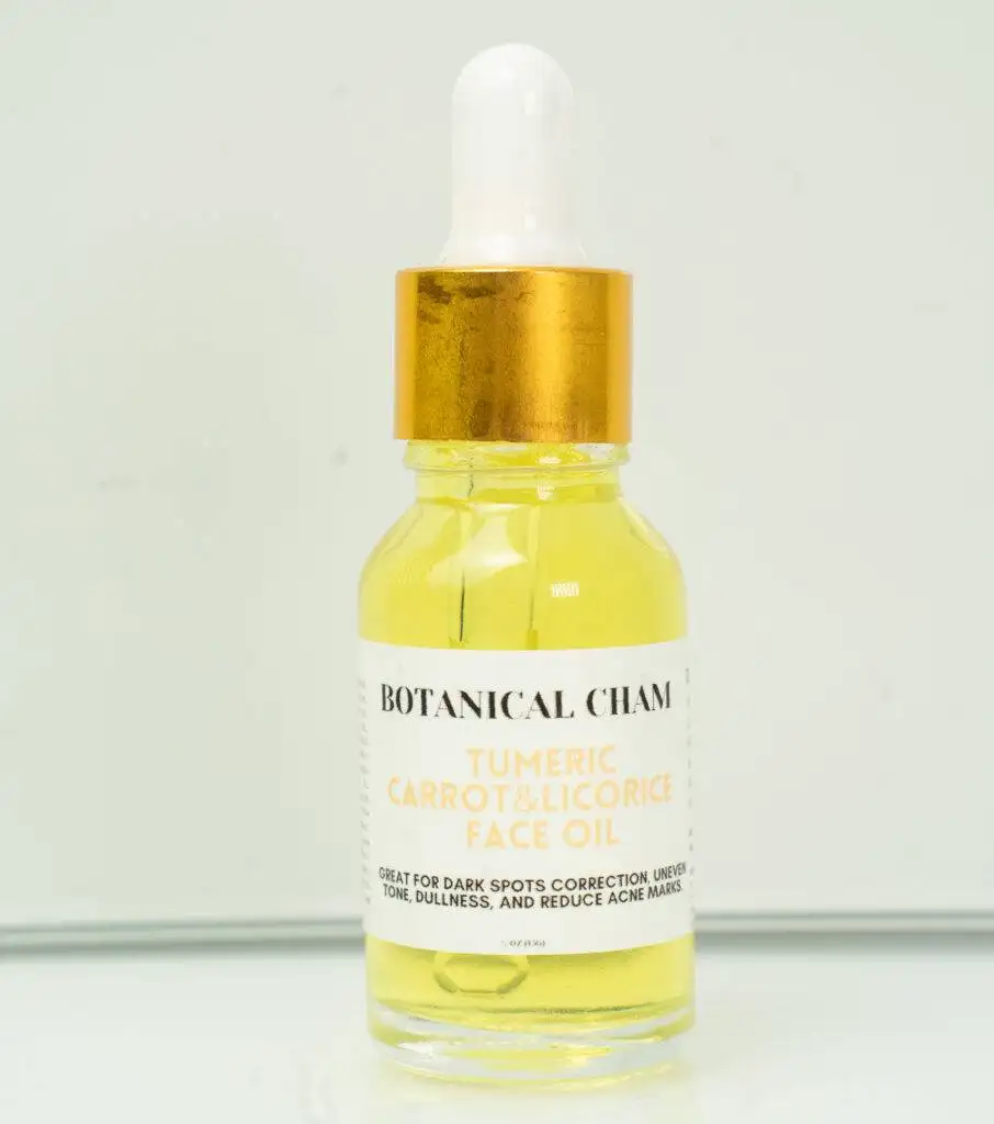 turmeric carrot & licorice face oil